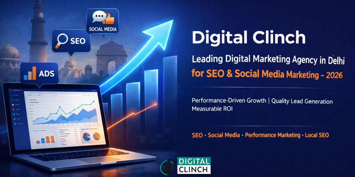Why Digital Clinch Is The Leading Digital Marketing Agency In Delhi For SEO & Social Media Marketing In 2026