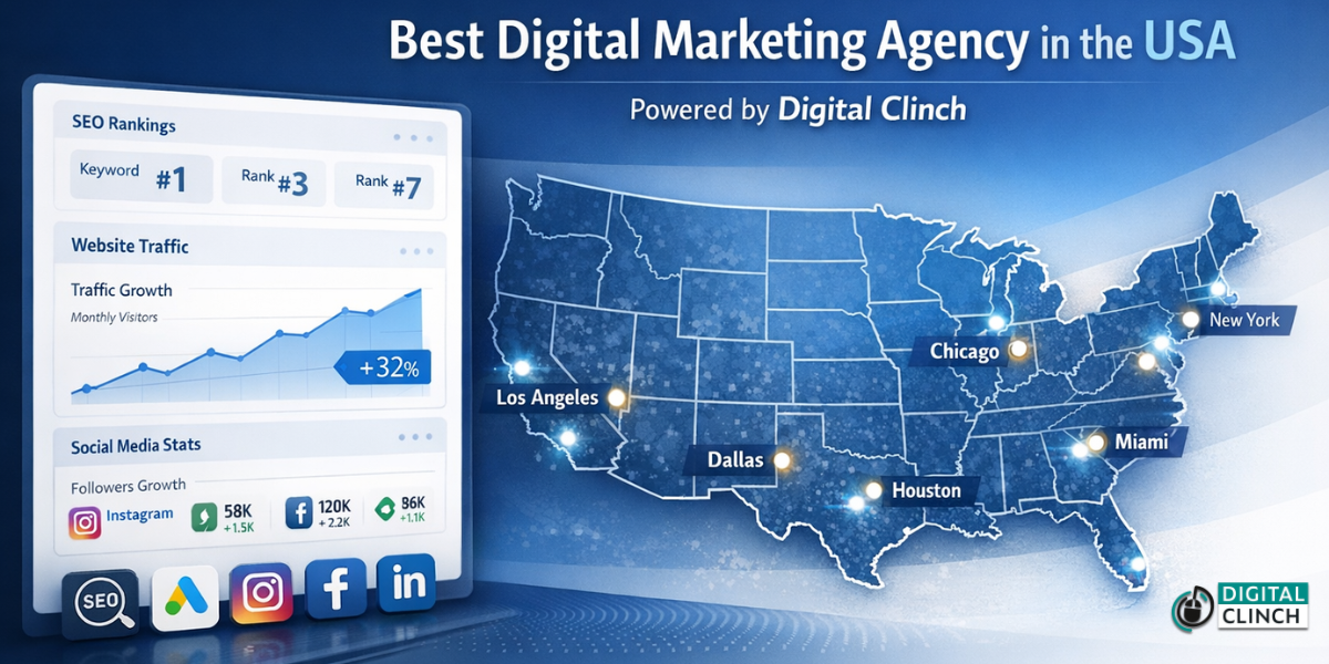 Best digital marketing agency in the USA for SEO and social media growth