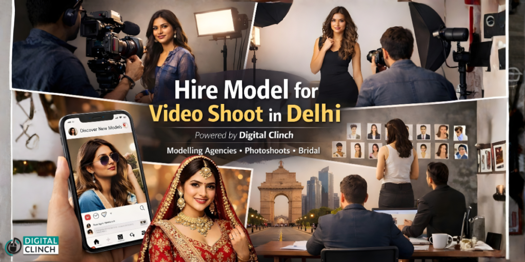Hire model for video shoot in Delhi showing female, bridal, and fashion models with professional modelling agencies